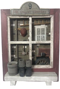 Ohio Wholesale Fire Engine Company # 9 Wooden Window Box - Picture 1 of 3