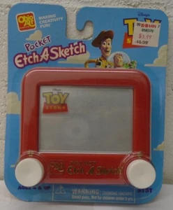 Toy Story Movie Pocket Etch A Sketch Toy Ohio Art 1996 Woody Buzz Lightyear MOC - Bild 1 von 2