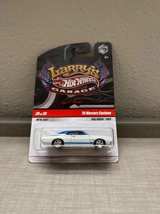 Hot Wheels Larry's Garage '70 Mercury Cyclone White Real Riders J51 - Picture 1 of 1