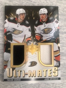2021-22 Upper Deck Ultimate Collection Trevor Zegras Jamie Drysdale Rookie RC - Foto 1 di 6