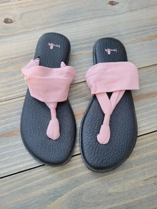 Sanuk Yoga Sling 2 Damen-Sandalen Strickstoff pink Größe 10 - Bild 1 von 4