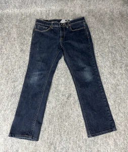 Volcom Vorta Jeans Men size 34 Blue Denim Zipper up Button Closure Slim Straight - Picture 1 of 9