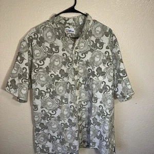 VINTAGE Reyn Spooner Mini Floral PULLOVER Made in Korea Aloha Shirt - Bild 1 von 3