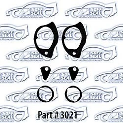 SoffSeal Door Handle & Lock Gasket Set 1964-72 GTO 442 Chevelle 1967-69 Firebird - image 1 of 4