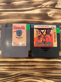 2 NES Game Bundle - Faxanadu & Gauntlet (BF)