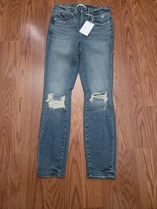 Good American GOOD LEGS SKINNY CROPPED JEANS Gr. 0/25 Neu Mit Etikett - Bild 1 von 9