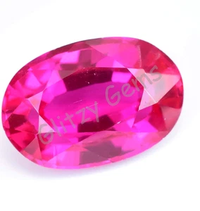 Natural Rose Pink Ruby 13.15 Ct CERTIFIED Flawless Oval Loose Gemstone - Picture 1 of 5