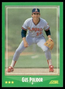 1988 Score Gus Polidor California Angels #341 - Picture 1 of 2