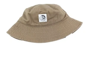 DIESEL D-Indig Men Hat OS Brown Bucket All Seasons Casual Front RRP€100 - Picture 1 of 14