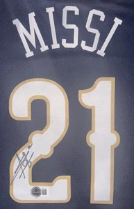 Yves Messi Signed Autographed New Orleans Pelicans Nike Jersey Beckett COA - Picture 1 of 5
