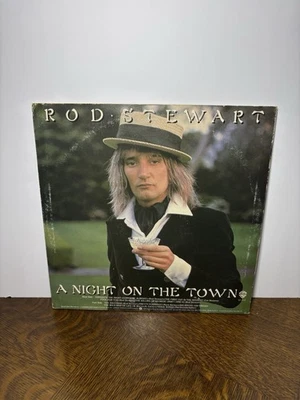 Rod Stewart – A Night on the Town LP Vinyl 1976 Warner Bros Rock Album Free Ship - Image 1 of 4