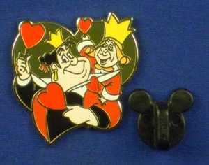 Queen & King of Hearts Alice in Wonderland Couples Disney Pin # 95871 - Picture 1 of 3