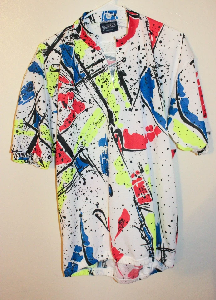 Camiseta de ciclismo retro vintage Tommaso con estampado en color AOP talla 6 XL Foto 1 de 4