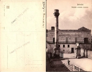 Postal de antiguas columnas romanas en Brindisi Italia - Antigua columna romana - Imagen 1 de 1