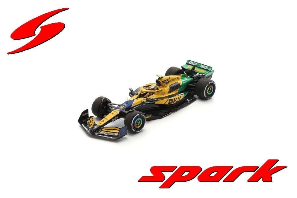 S9538 Spark 1 43 McLaren Formula 1 Team MCL38 Monaco GP 4th 2024 #4 L. Norris