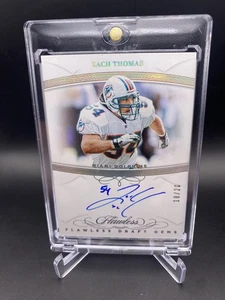 2019 Panini Flawless Zach Thomas Flawless Draft Gems On Card Auto /20 Dolphins - Picture 1 of 3