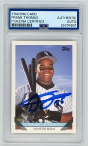Frank Thomas signierte 1993 Topps Baseballkarte #150 + PSA Autogramm 04601 - Bild 1 von 2