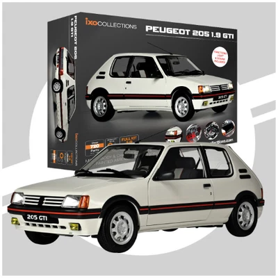 PEUGEOT 205 1.9 GTI WHITE METAL/PLASTIC KIT W/DETAILED INSTRUCTION 1:8 Ixo Model - Immagine 1 di 4