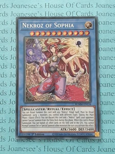 BLMM-EN134 Nekroz of Sophia Secret Rare Yu-Gi-Oh Card 1st Edition New - Picture 1 of 3