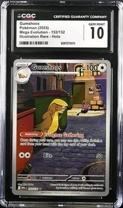 Gumshoos 153/132 Pokemon Mega Evolution Holo Illustration Rare CGC 10 GEM MINT  - Bild 1 von 3