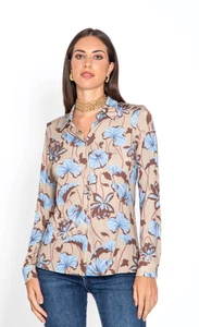 Camicia di jersey stampa floreale Edas donna - Imagen 1 de 4