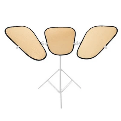 Painéis refletores Manfrotto Triflector MKII, dourado/branco, conjunto de 3 - Imagem 1 de 4