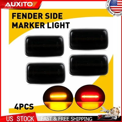 Luces LED laterales traseras de doble cama para GMC Sierra 2500HD 3500HD 2015-2023 OE Foto 1 de 4