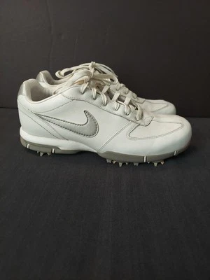 NIKE Sport Performance GOLF Shoe Women's 8 White Silver #314914-100 — 第 1/4 张图片