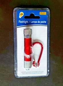 Mini LED Flash Light With Carabiner - New - Picture 1 of 2