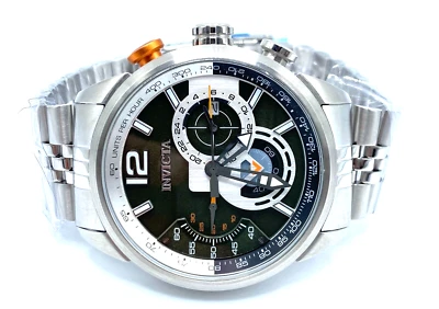 INVICTA WATCH Aviator 39664 46mm VD53 Quartz 3 Year Warranty NO BOX - image 1 of 4