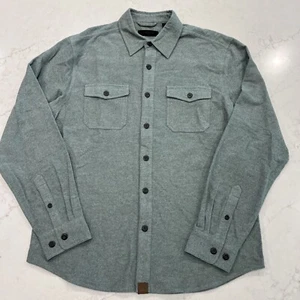 Dakota Grizzly Mens L Major Chamois Button Down Long Sleeve Shirt Mint Green NWT - Picture 1 of 6