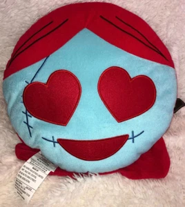 New-THE NIGHTMARE BEFORE CHRISTMAS SALLY EMOJI Plush Cushion 15” Round PILLOW - Picture 1 of 10
