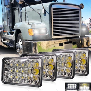 4x For Freightliner FLC/D Classic XL DOT Approved 4x6''LED Headlights HI-LO Beam - Picture 1 of 21
