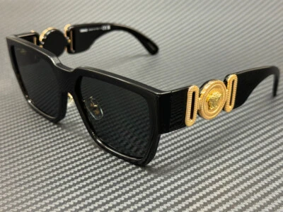 VERSACE VE4483D GB1 87 Black Grey Men's 57 mm Sunglasses - Image 1 of 4