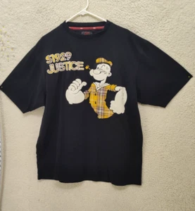Justice Men Shirt Extra Large Back Graphic Print Cotton Blend Short Sleeve Tee - Picture 1 of 21