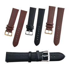 1PC Genuine Leather Watch Band Watch Strap Replacement Black Brown 8mm-24mm