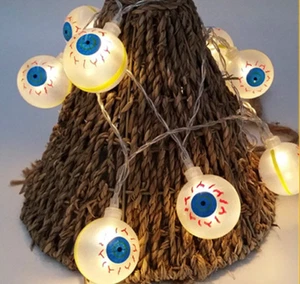 Halloween Decoration Pumpkin Light LED String Lights Lantern - Picture 1 of 36