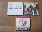 3 X FIVE CD SINGLES - INC LTD. EDITION  WE WILL ROCK YOU WITH QUEEN AND POSTER