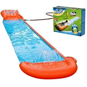 Water Slide H2O Go Bestway Speed Ramp Drench Pool Sprinkler Slip Single Long 18' - Picture 1 of 11
