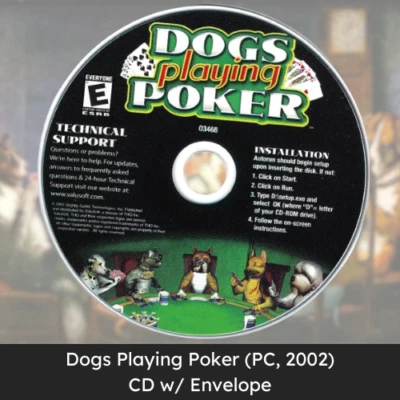 Dogs Playing Poker A New Breed of Poker! (PC, 2002) ValuSoft | CD w/ Envelope - Image 1 of 4