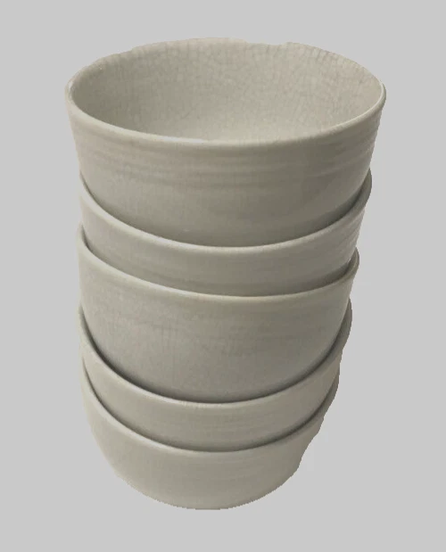 World Market Blanco Cereal Sopa Postre Cuencos Cocina Lote de 6 Cerámica 5 1/4" Foto 1 de 4