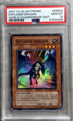 Yugioh Card Exploder Dragon PSA 10 Gem, World Championship WC07-EN002, 2007 (1) - Image 1 of 4