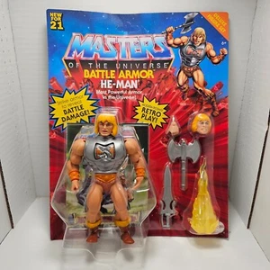 BATTLE ARMOR HE-MAN 2021 - Masters of the Universe Figure MOTU NUOVO/MOC non perforato - Foto 1 di 4