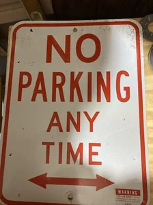 No Parking Any Time Metal Sign 18” X 24” - Bild 1 von 2