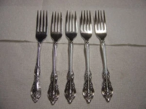 Community Plated Silver Artistry 5 Dinner Forks - Picture 1 of 2
