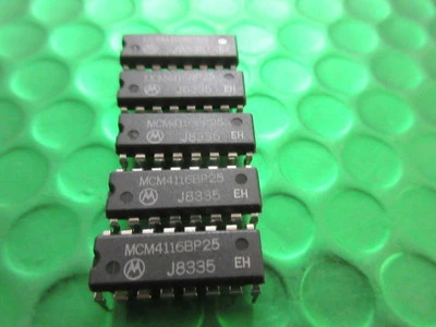 MCM4116BP25, DIP16 16K DRAM HM6116 AMIGA, COMMODORE, BBC, SPECTRUM, ATARI, x5pcs - Image 1 of 3