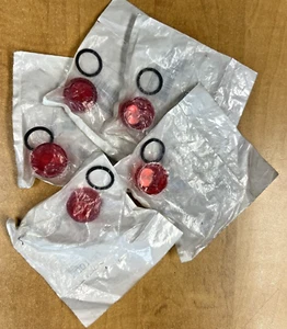 Square D 9001R31 - (Lot of 5) Red Plastic Lense for Pilot Light - **New In Bag** - Bild 1 von 2