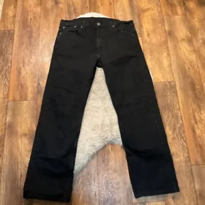 Jeans uomo Levi's 569 denim taglia 38x34 nero misura 38x33 larghi dritti - Foto 1 di 10