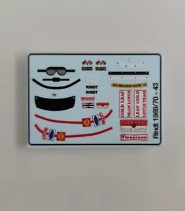 Lotus 72 Jochen Rindt " Figure Decals" 1969 / 1970 1/43 - Bild 1 von 1