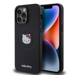 Coque arri�re t�te de Kitty pour iPhone 15 Pro Max - Noir - Imagen 1 de 4